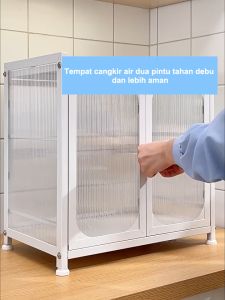 Rak Lemari Piring Rak Lemari Dapur Rak Penyimpanan Dapur Dengan Pintu