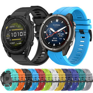 QuickFit Silicone 22 26mm Strap for Garmin QUATIX 8/Tactix 8/fenix 8 51mm 47mm fenix 7 6 5 Watchband Forerunner 970 965 Bracelet
