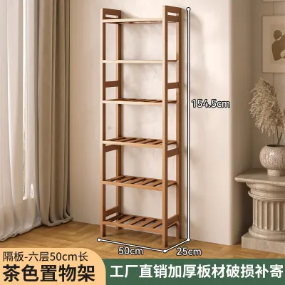 Kệ Sách Tre Đa Tầng Dễ Lắp Ráp Phù Hợp Tường Hẹp