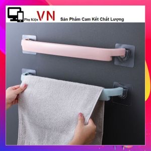 Thanh Treo Khăn Đa Năng - Móc Treo Khăn Nhà Tắm Dán Tường Nhà Bếp Không Cần Khoan Vít Bằng Nhựa - Giá Treo Khăn Nhà Tắm Chắc Chắn Nhiều Màu