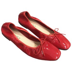 Ballet Flat Shoes Bowknot Trimmed Square Toe Soft Bottom