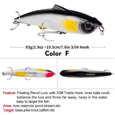 PROBEROS 1pc Fishing bait Luya simulation hard bait Foam pencil float bait can catch bass lake sea fishing gear