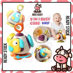 Moo Baby Toys Bird Busy Toy 6 Month Baby Toy Mainan Bayi Mainan Baby 1 Tahun Sensory Toys for Babies Toys Baby Toddler Toys Baby Sensory Toy 宝宝玩具