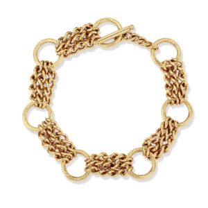 OOAK Modern Retro Link Bracelet Neutral Elegant Couple Fashion Jewelry Fresh Design Polished Surface No Engraving