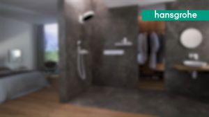 hansgrohe hand shower Rainfinity - 3 spray types (PowderRain) shower head round (130mm) water-saving Chrome