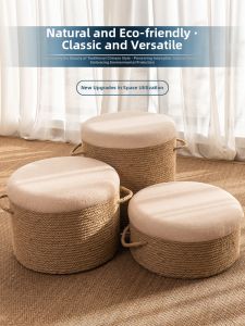 LIYUDAO | Rugged Wooden Rope Stool