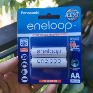 Pin sạc Panasonic Eneloop AA 2000mah BK-3MCCE2BT2 (Vỉ 2 viên) - Hàng chính hãng xuất xứ Nhật Bản