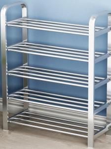 Compact Stainless Steel Shoe Rack Multi-level Storage 2024 Edition