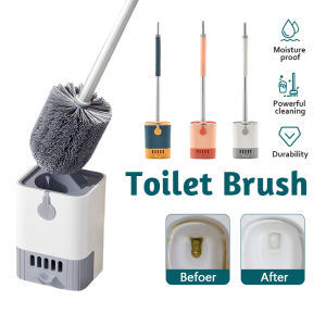 แปรงขัดส้วม แปรงล้างห้องน้ำ แปรงขัดห้องน้ำ แปรงล้างสุขภัณฑ์ แบบหัวกลม ที่ขัดห้องน้ำ ไม้ขัดส้วม ฐานเก็บระบายน้ำ