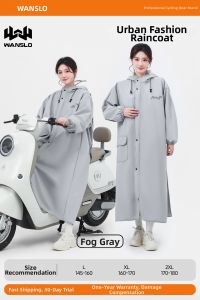 WANSLO | Raincoat For Adults and Students Backbag Place Waterproof