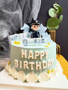 Đồ Trang Trí Bánh Hình Cảnh Sát Q Phiên Bản Nhân Vật Hoạt Hình Sinh Nhật Trang Trí Cho Bé Trai Và Bé Gái Phụ Kiện Trang Trí