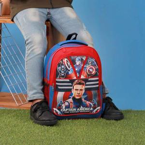 Inficlo SGT 743 783 - Tas Ransel Sekolah Anak Laki-Laki Karakter Captain America Bahan D 300