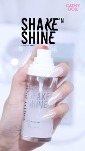 ✅ Cathy Doll เซ็ตติ้งสเปรย์ วิงค์ชิมเมอร์【ล็อกเมคอัพติดทนนาน】Cathy Doll Shake Shine Setting Spray 50ml