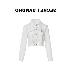 Zhang Yuan Yi Womens Short Jacket White Korean Style Slimming High-End Feeling Top Commute Loose Fit Regular Thickness