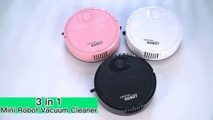Strong Suction Robotic Vacuum Cleaner Long Battery Life Multiple Filters Silent Intelligent Automatic Steering for Hard FloorsCarpets and Pet Hair Vacuum Cleaners for House Robot Vacuum Cleaner Sweeping Robot
