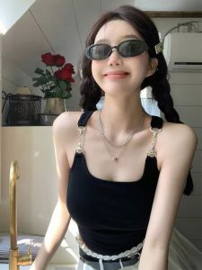 Áo Ngực Vest Ngắn Ôm Vừa Vặn Dopaamine Áo Ngực Ngắn Ôm Vừa Vặn Áo Ngực Lót Bên Trong Áo Ngực Lót Bên Ngoài Áo Ngực Thiết Kế Gợi Cảm