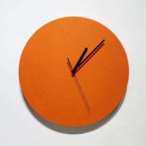 Đồng Hồ Trang Trí Tường Nhà Hiện Đại Tối Giản Màu Cam Phong Cách Scandinavia 2022 Mới Không Tiếng Ồn Trang Trí Phòng Khách