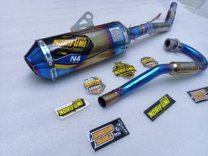 KNALPOT NORIFUMI FULL BLUE GOLD PNP CRF 150 KLX 150 KLX BF DTRACKER KLX 150 DM SE WR 155