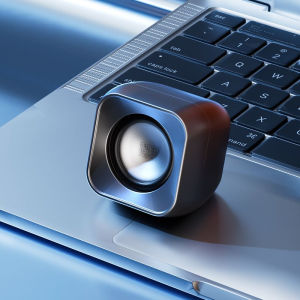 Mini Desktop Computer Laptop Mobile Phone Office Home Living Room Surrounding Heavy Bass Speaker Sound Box Dual Driver USB Audio Interface