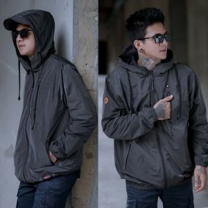 Jake parasut pria outdoor windbraker taslan rebelion