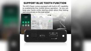6W Amplifier DIY MP3 WMA WAV APE FLAC Decoder Board 5V 3W Bluetooth 5.0 Call Recording USB TF FM Radio Mp3 Music Player Speaker