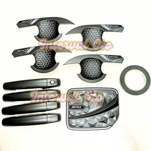 Paket Outer Handle Tank Cover Tutup Tangki Mobil Ertiga 2012 Lis Hitam