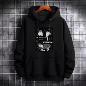 Sweater Hoodie Anime Conan Edogawa Fleece Pria Wanita M-XXL