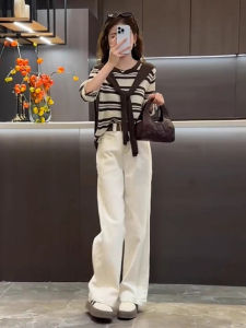 Fashionable Early Autumn Two-Piece Set Casual Pants Womens Small Fragrance Style Autumn Clothes Complete Outfit for 2025