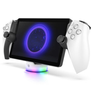 Đế Sạc Đầy Màu Sắc IPEGA Cho PS5 Với Đèn RGB Sạc Tiếp Xúc Từ Tính Đế Chống Trượt Giá Đỡ Bàn Cho Tay Cầm Sony