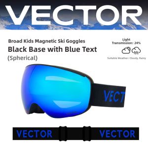 VECTOR | Anti-Fog Double Layer Ski Goggles Magnetic Attachable Over Glasses
