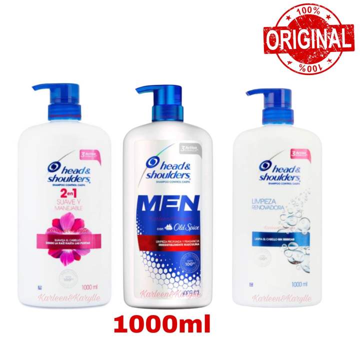 ‼️Lowest‼️ Head & Shoulders Shampoo 1000ml ( Men old spice and 2in1 ...