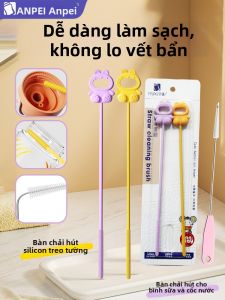ANPEI | Bàn Chải Rửa Ống Hút Silicone Dài Cho Bé & Trẻ Em