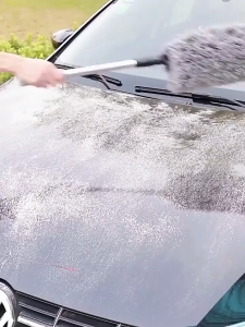 High Quality MULTIPURPOSE CAR DUST REMOVER NANOFIBER | Polishing & Dusting | Portable Car Cleaning Kit | Extendable Handle for Interior/Exterior Cleaning | Reusable & Washable | Scratch-resistant material | Removable Telescopic Car Wax Drag Nano Fiber