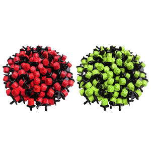 500Pcs 1/4 Inch Adjustable Irrigation Drippers Drip Irrigation Emitters Drip Irrigation Sprinklers for Gardener