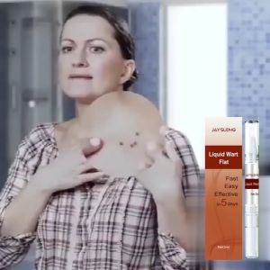 Jaysuing Liquid Warts Flat Eliminate Wart Pen Wart Liquid Hand Foot Wart Solution Pen Skin Tag Papillomas Moles Removal Liquid Point Mole Meat Particle Neck Flat Black Mole Wart