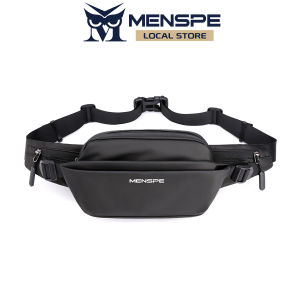 MENSPE กระเป๋าหิ้วกระเป๋าพาดลำตัวกระเป๋าคาดเอวกระเป๋าคาดอกสำหรับผู้ชายกระเป๋ากระเป๋าแฟชั่นกันน้ำความจุมากกระเป๋าถนนสลิงง่ายกีฬาลำลองสำหรับเสื้อยืด