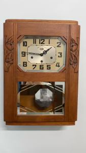 .Đồng Hồ treo tường quả lắc odo 54/8 cơ cổ điển 1950 #. đồng hồ côn cổ