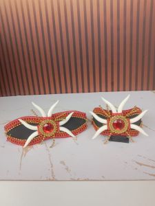 MAHKOTA/TOPI dayak bulu taring