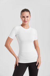 Womens Compression Shirt Short Sleeve Athletic Yoga Running T-Shirt Summer Gym Workout Quick Dry Stretchy Tees Tops Baselayer
