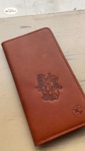 Ví dài cầm tay da thật nam nữ siêu gọn nhẹ in hình thân tài chính hãng Depvashock