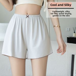 Moldier | Anti-exposure Black Summer Wearable Lightweight Ice-silk Non-rolling Loose Under Shorts