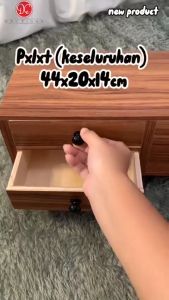Dections Rak Dinding Ambalan 3 Laci Meja Rias Makeup Minimalis Kamar Tidur Tempel Dinding Gantung