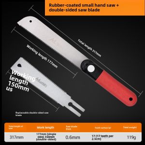 Professional Carpenters Hand Saw Fine Tooth Quick Tenon Opening Saw Woodworking Saw Sk5 Steel Hand Tool for Wood Cutting