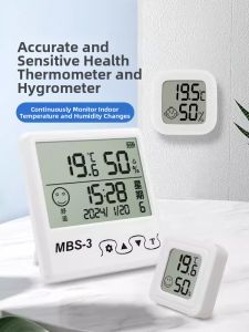 LECAN | High Precision Indoor Wall Mounted Temperature and Humidity Sensor with Date Time Display