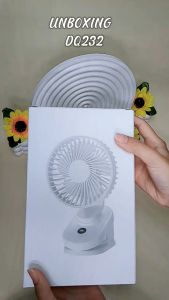 AVVIC DQ232 Kipas Angin Jepit Mini Clip Desk Fan Portable Adjustable Angle Digital Display