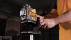 INGCO เครื่องวัดระดับเลเซอร์ 3 มิติไร้สาย 16V 12 แกน 360 องศาลำแสงสีเขียว รุ่น HLL301201 (Cordless 3D laser level) สินค้ามาใหม่ New Arrival!!