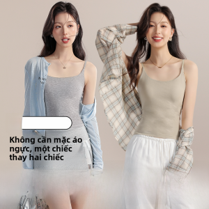 MiiOW | Áo ba lỗ nữ mùa hè 2025 MiiOW Catwoman Vest dây đeo ngực một mảnh không cần đeo ngực che chắn phụ nữ mặc bên trong