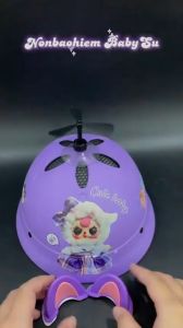 [KÈM CHARM V2]Nón bảo hiểm cho bé Baby Three vành tròn đáng yêu kèm phụ kiện CÓ MÚT XỐP bảo hành 12 tháng đạt chuẩn ATG