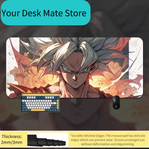 Bandai | High Definition Leather Mouse Pad Oversized Seven Dragon Ball Mouse Pad Table Mat Office Son Goku Game Keyboard Pad Mouse Pad