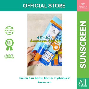 EMINA SUN BATTLE AIRY SUN SERUM SPF 50 PA++++ Sunscreen Cica Acne Fighter Barrier Hydraburst 30 ml
